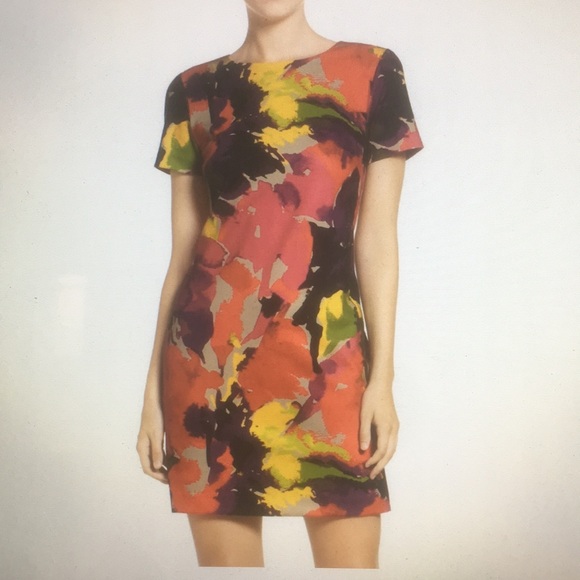 Trina Turk Zap Print Ponte A-Line Dress - Picture 3 of 3